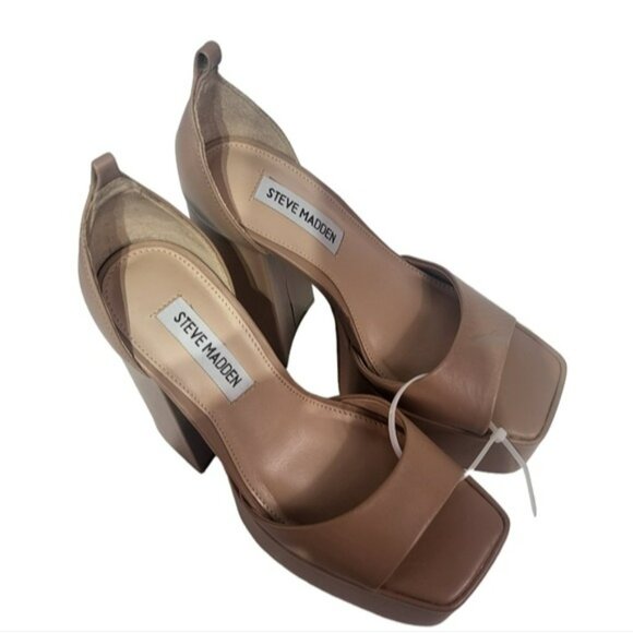 Steve Madden Tan Platform Sandals - Picture 2 of 4